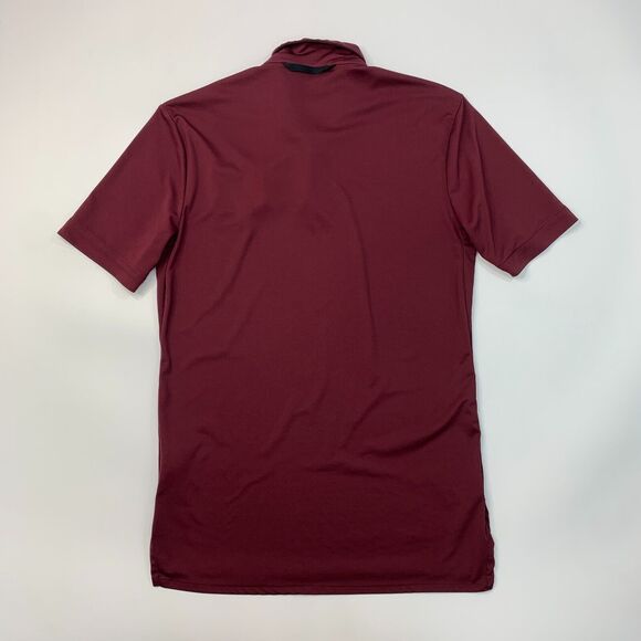 Nike Hamilton Huskies Polo Shirt Mens S Small Maroon Dri Fit Performance Golf - Picture 3 of 11